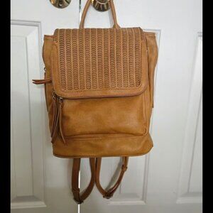 Tan Backpack purse